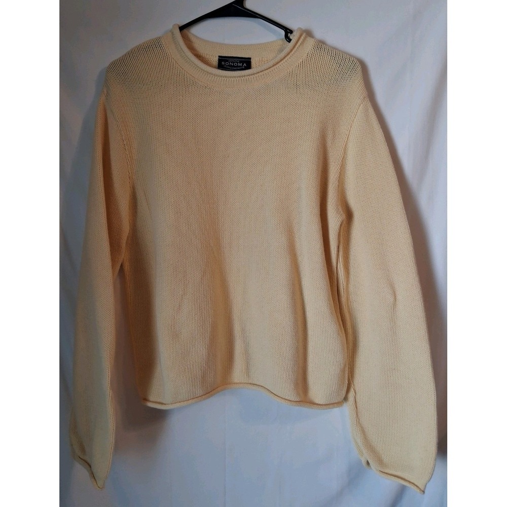 Sonoma Jean Co. Light Spring Yellow Womens Large Sweater